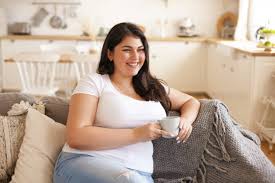 Woman and cup of coffee